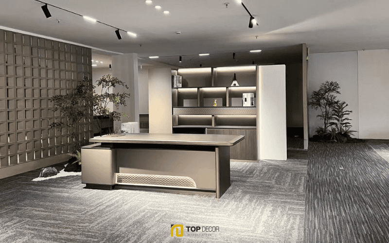 Bàn giám đốc 2m8 hợp phong thuỷ văn phòng