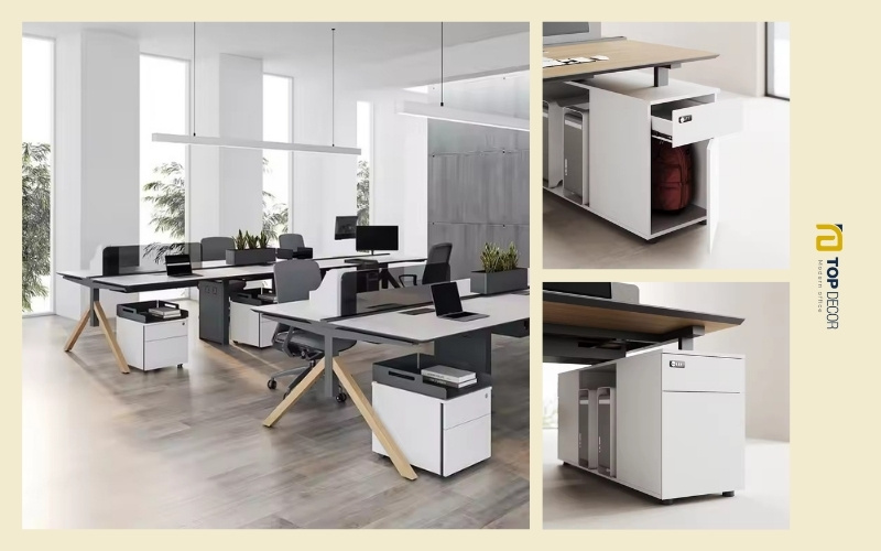 Bàn module nhân viên cho văn phòng lớn