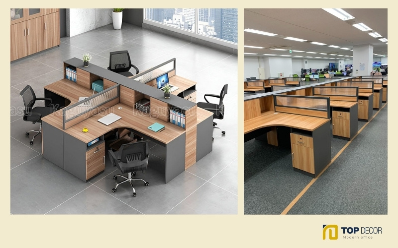 Cụm bàn làm việc chuyên nghiệp