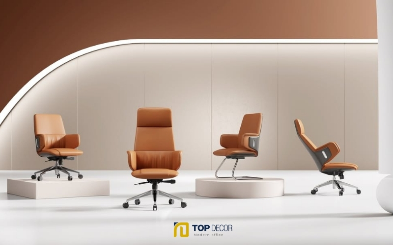 Ghế xoay da êm ái cho văn phòng