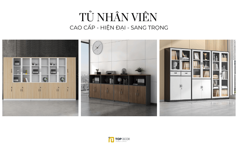 Kệ, tủ lưu trữ cho nhân viên