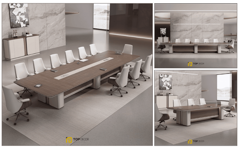 Mẫu bàn họp lớn cho văn phòng lớn