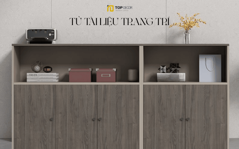 Mẫu tủ tài liệu trang trí đẹp cho văn phòng lớn