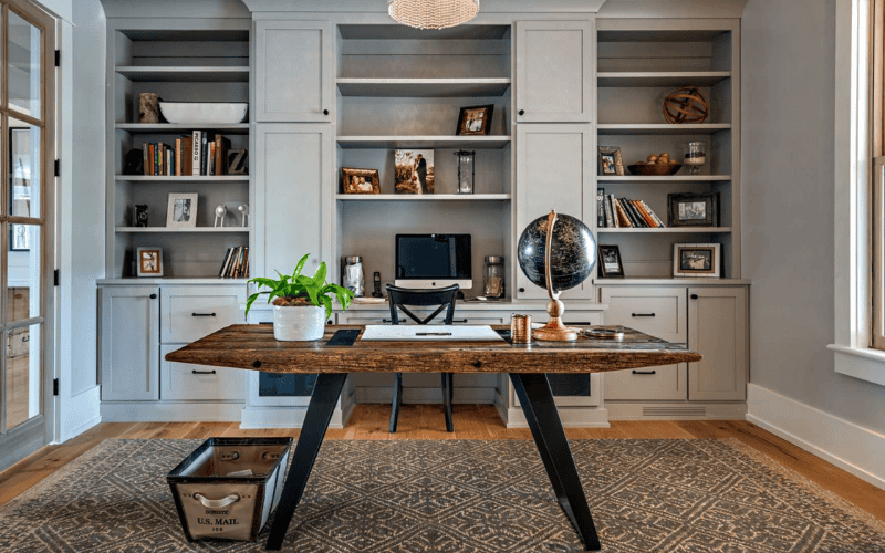 Phong cách nội thất văn phòng Farmhouse hiện đại