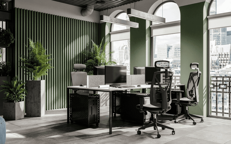 Phong cách nội thất văn phòng Layered