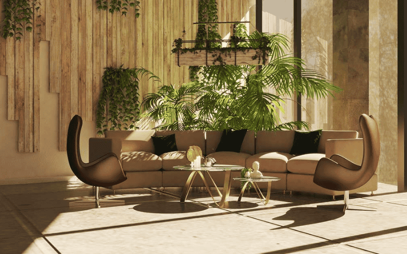 Phong cách nội thất văn phòng nhiệt đới