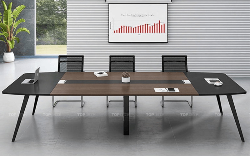 Bàn họp chân sắt 6 người