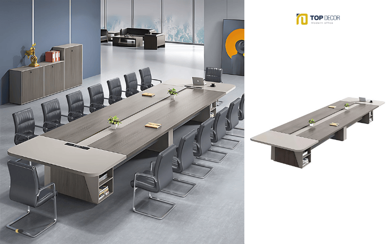 Bàn họp chân sắt kích thước lớn