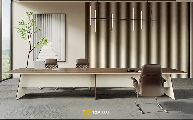 Bàn họp màu sắc trang nhã tinh tế