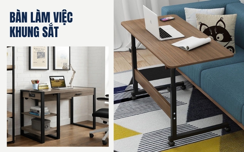 Bàn khung sắt đa năng