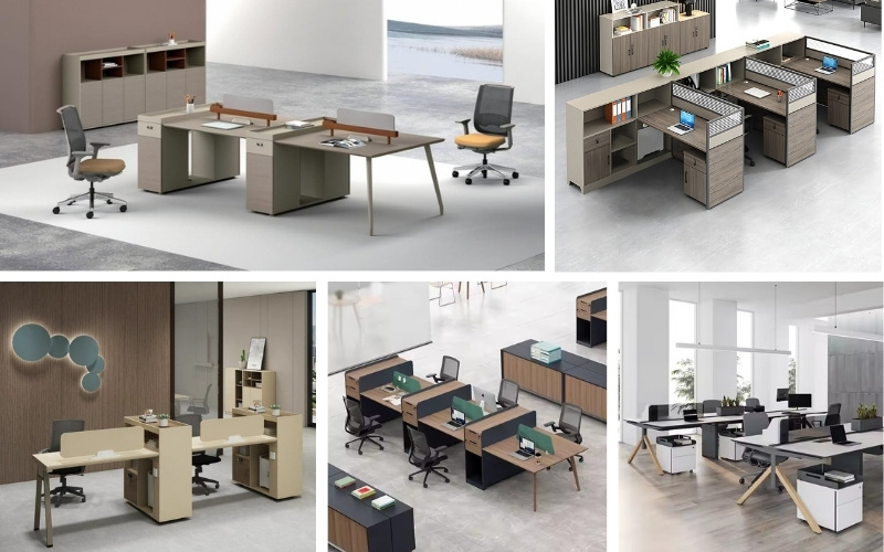 Cụm bàn làm việc hiện đại