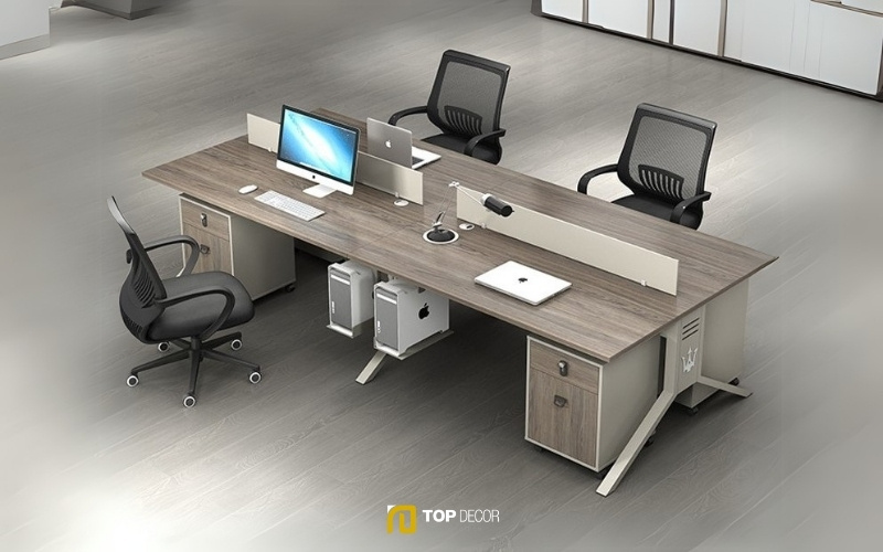 Cụm bàn làm việc vách ngăn thấp