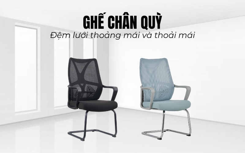 Ghế chân quỳ lưới cho phòng họp