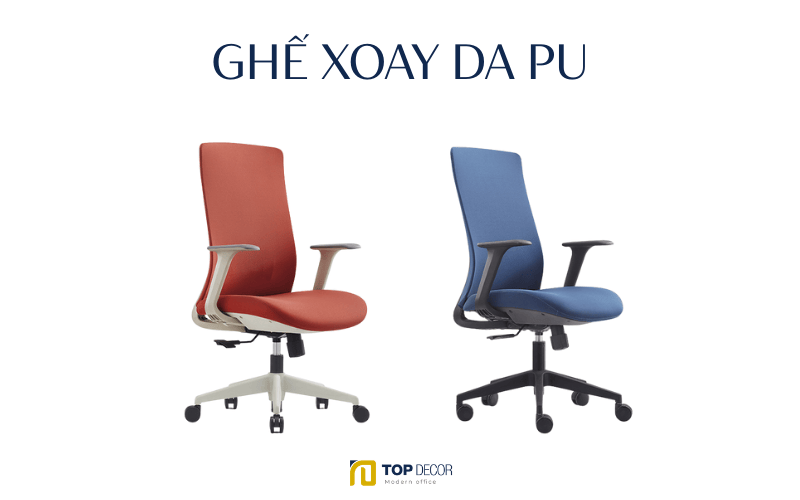 Ghế xoay bọc da PU