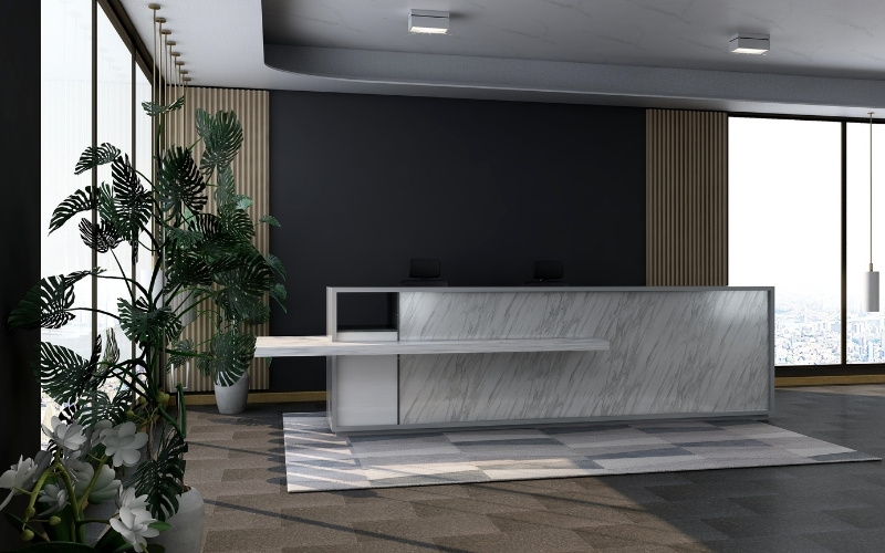 Khu lễ tân hiện đại chuyên nghiệp