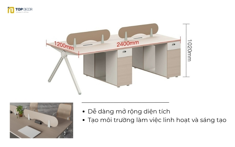 Mua cụm bàn làm việc nhỏ gọn cho văn phòng