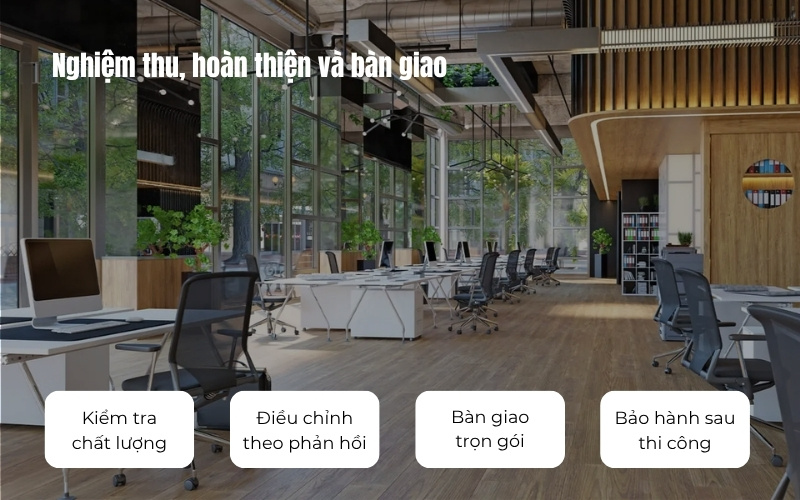 Nghiệm thu, hoàn thiện và bàn giao