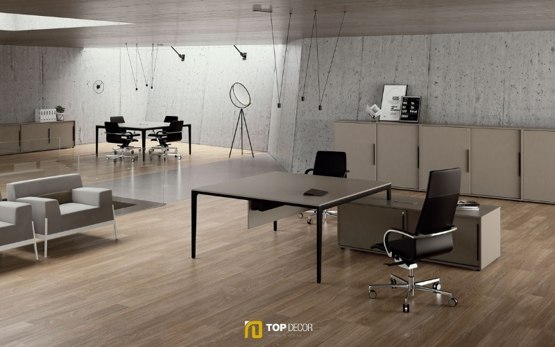 Nội thất văn phòng tối giản hiện đại