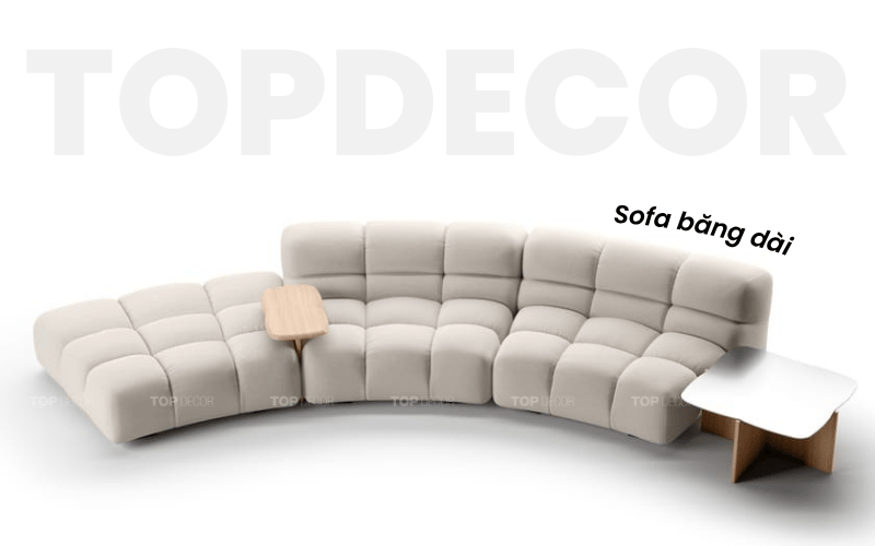 Sofa băng dài đơn giản, hiện đại