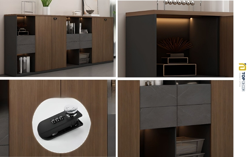 Tủ giám đốc tích hợp khoá