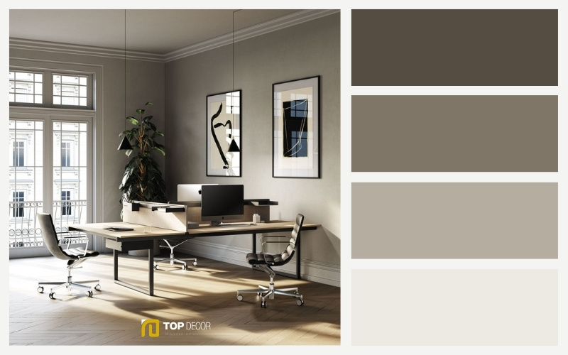 Văn phòng đơn giản màu sắc trung tính