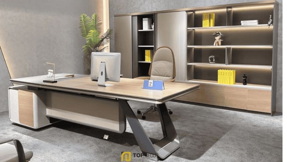 Bàn lãnh đạo liền tủ công năng 