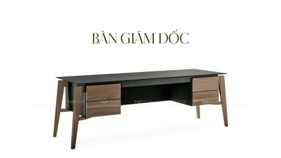 Bàn giám đốc gỗ sồi Mỹ 