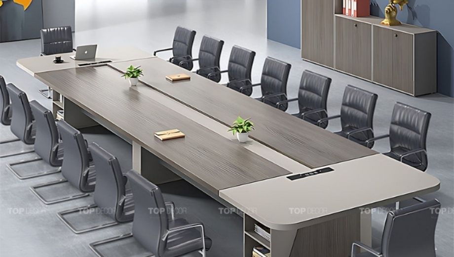 Bàn họp gỗ sồi