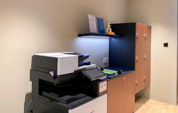 Khu vực in ấn tài liệu tại JustCo.