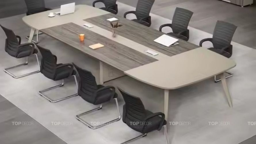 Bàn họp chân sắt cho không gian nhỏ