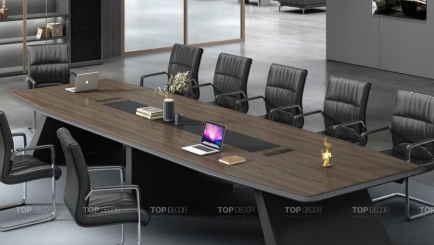 Bàn họp lớn phù hợp với không gian rộng rãi